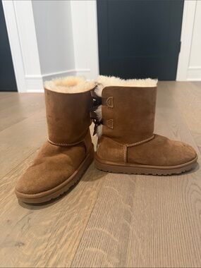 UGG Kids Chestnut Brown Shearling Boots